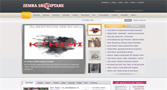 Desktop Screenshot of lajme.zemrashqiptare.net